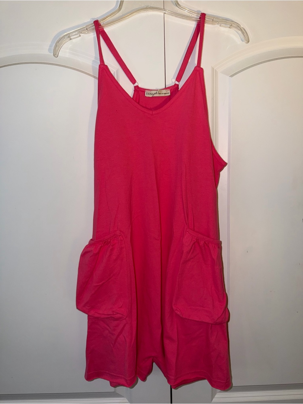 Zenana Outfitters Hot Pink Pocket Sundress